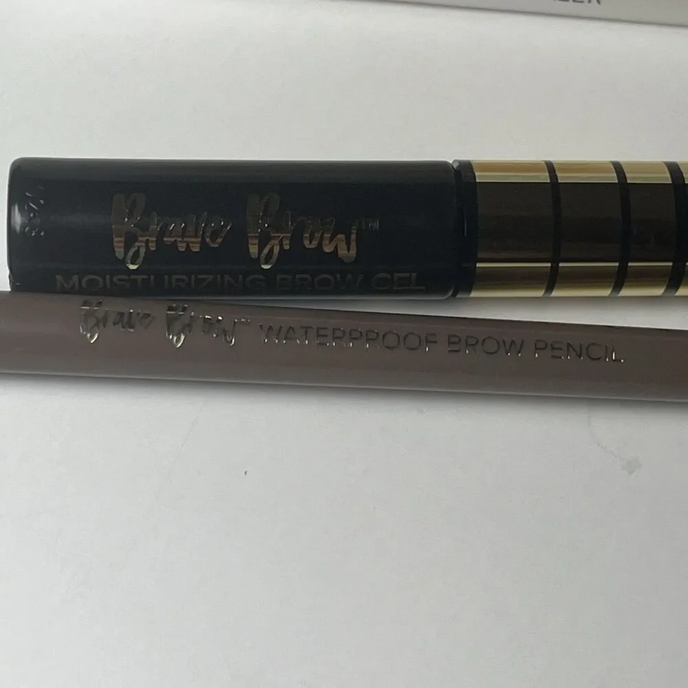 Belle Beauty Brave Brow Taupe Waterproof Eyebrow Pencil and Brave Brow Gel